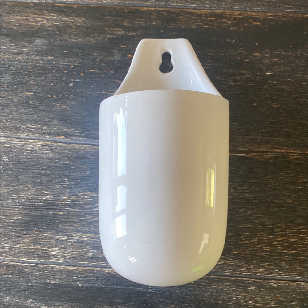 White Ceramic Wall Planter